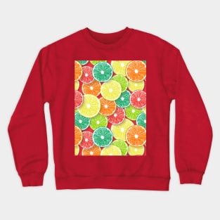Citrus fruit slices pop art 1 Crewneck Sweatshirt